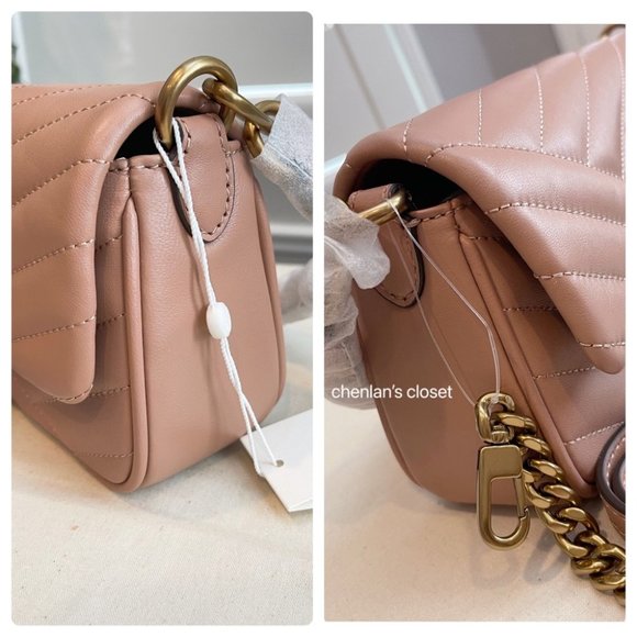 🌸NeW! 🔥 Tory Burch Kira Chevron Small Flap Shoulder Bag - Picture 15 of 17